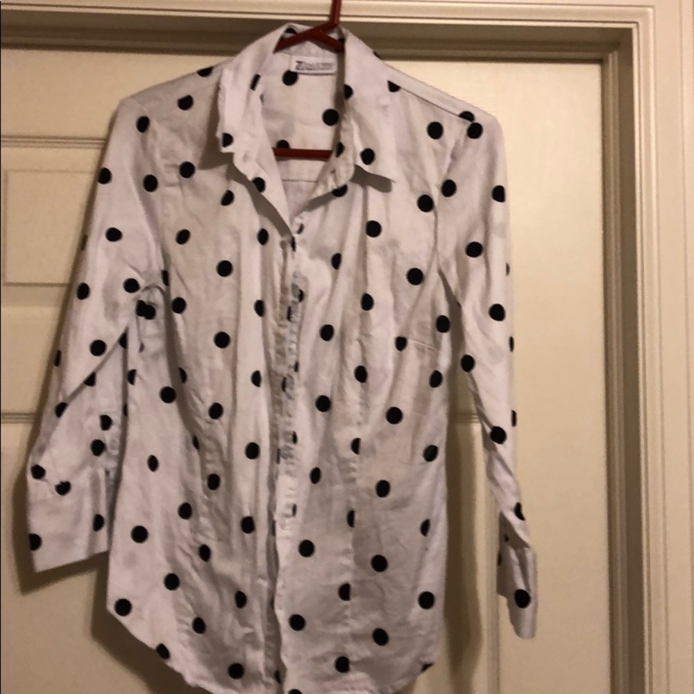 Black and white polka dot